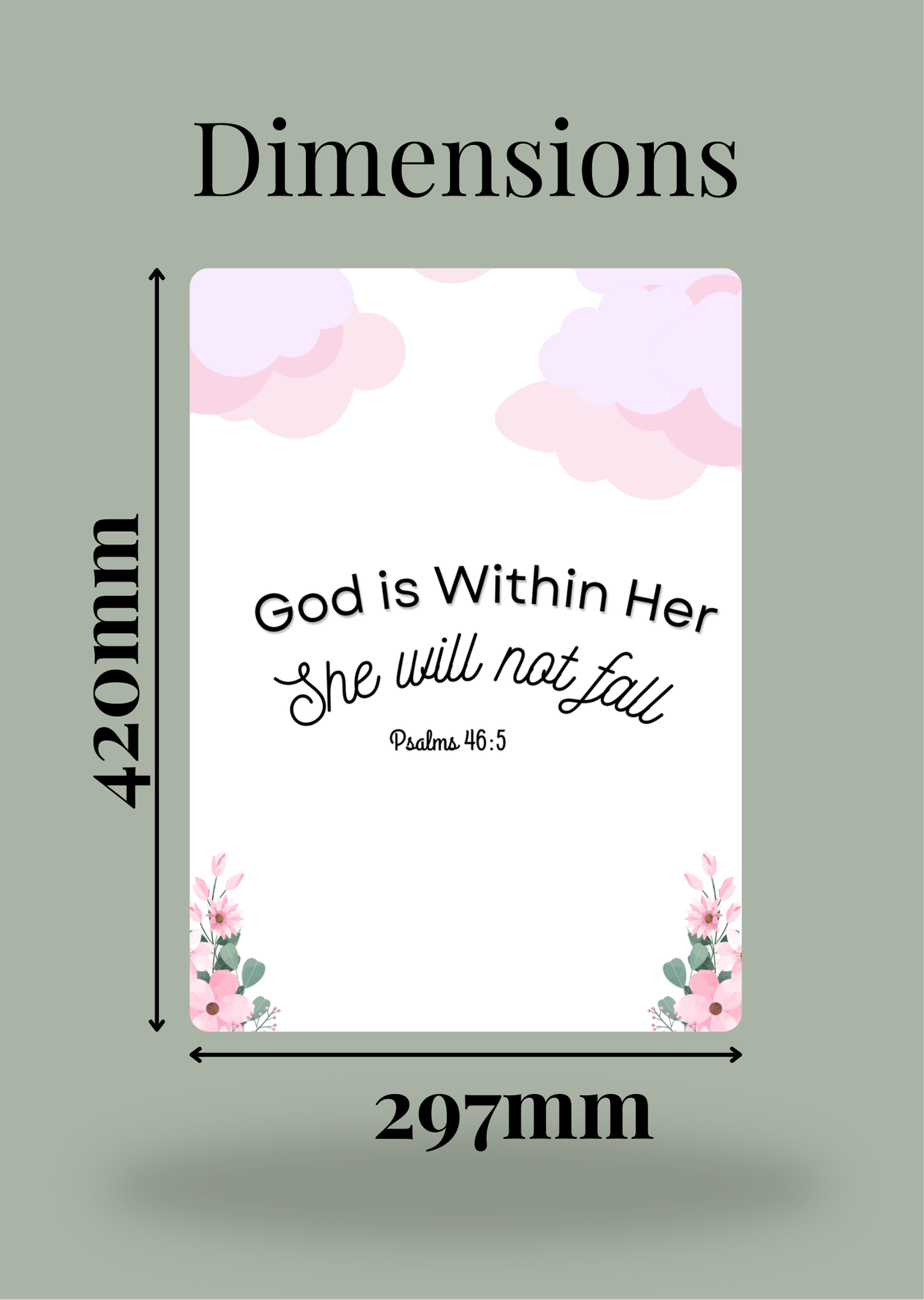 Psalms 46:5 Poster