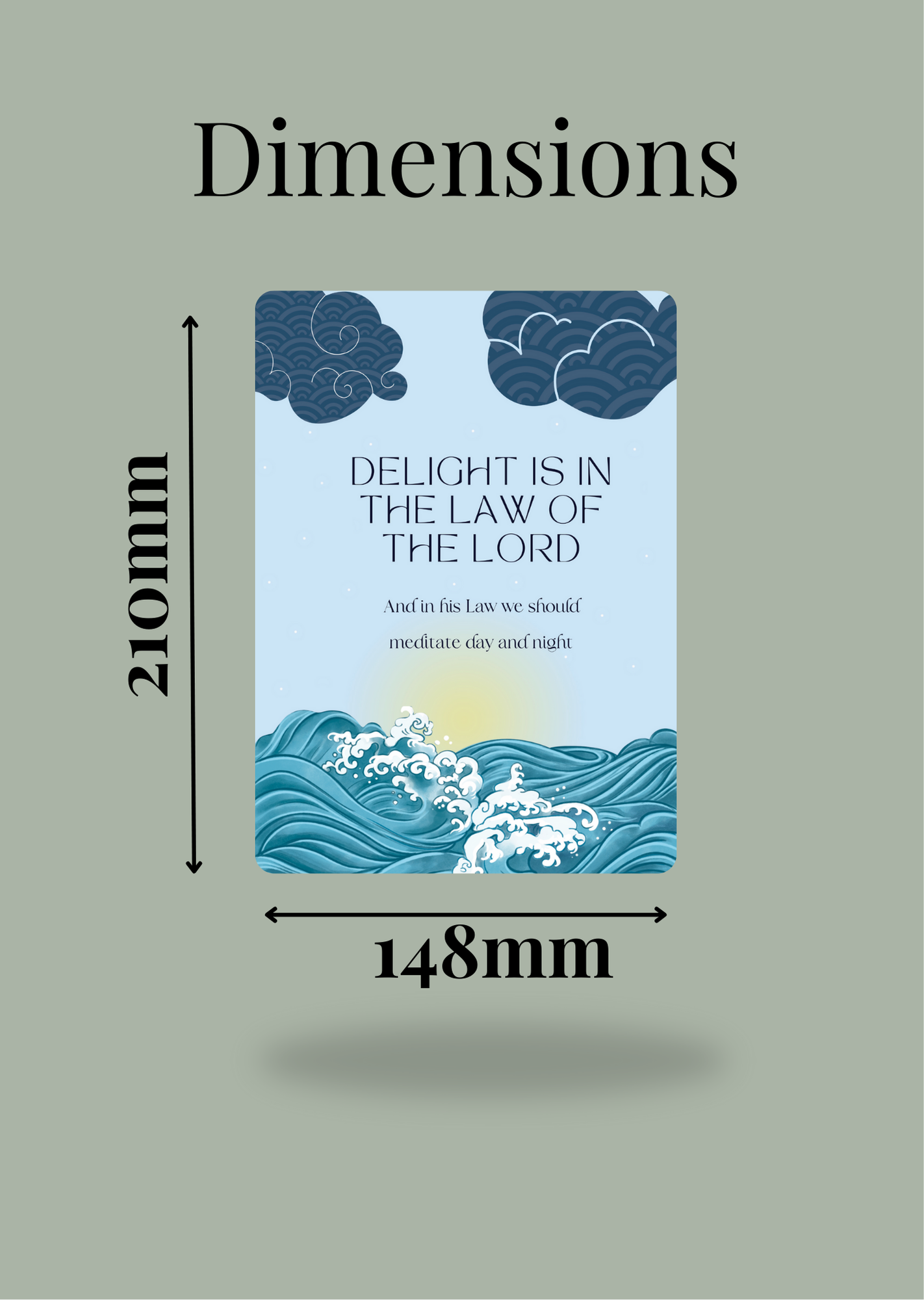 Psalms 1:2 Poster