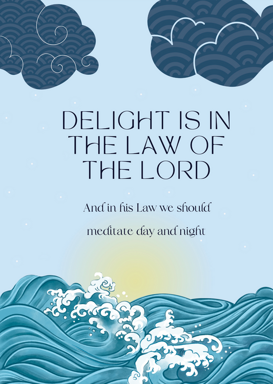 Psalms 1:2 Poster