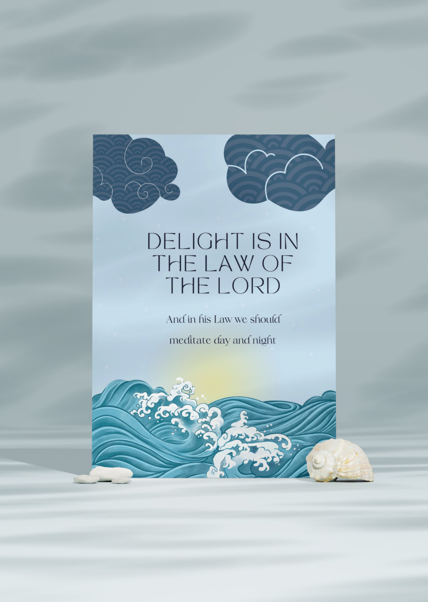 Psalms 1:2 Poster